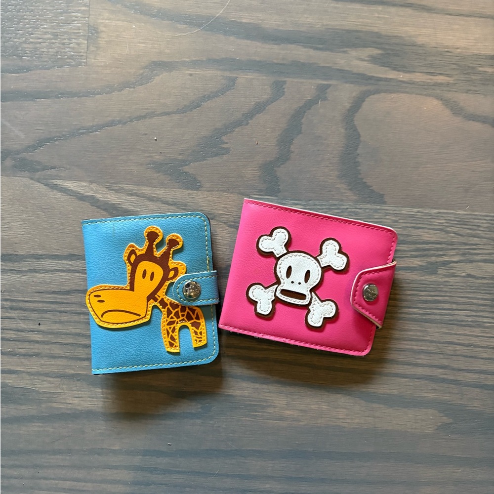 Pink and Blue Cartoon Wallets